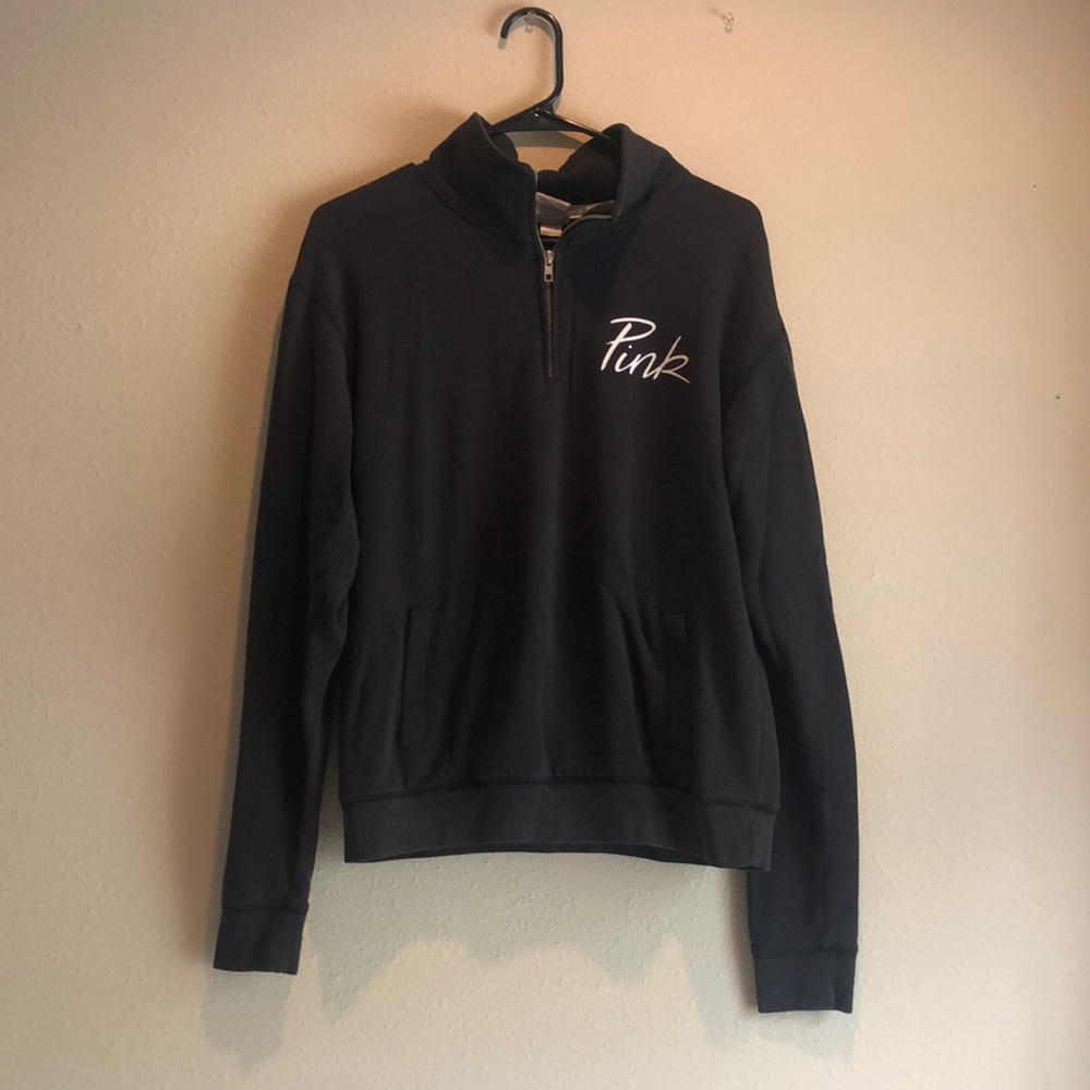 Pink Gray Quarter-Zip up